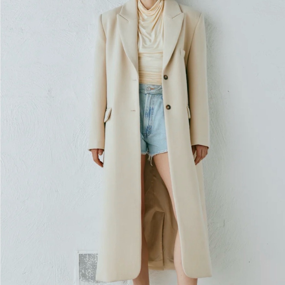 Dua Trench Coat Cream Vrg Girl Long Coat NWT